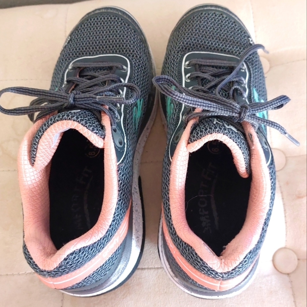 Gravity Defyer Gdefy Mighty Walk Athletic Walking Gravity Grey Peach sz.6.5 us - Picture 11 of 12